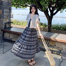 新品小衫+吊带连衣裙两件套2c307-8821p150k218，女装连衣裙，2C307