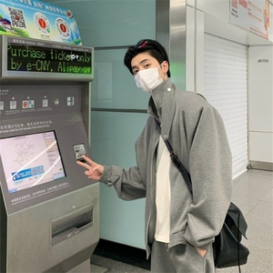 高质量华棉加绒加厚卫衣设计休闲外套男潮牌WY8892图片