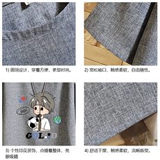 ZT71207-P35风复古亚麻短袖男棉麻t恤男半袖砖墙控48，男装T恤，电商A040A