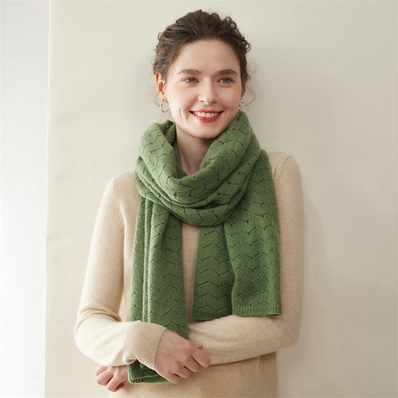 2025年秋季时尚百搭通勤简约休闲围巾，围巾，臻歆羊绒