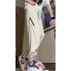 2025夏季新款冰丝束脚裤休闲裤XZ806-CK03031特P35控68，男装休闲裤，四季星座806