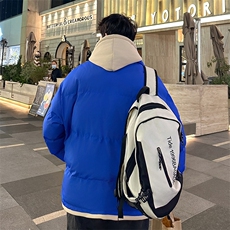 新短款羽绒棉服男款冬季加厚晋江棉衣男装假两件外套JC8062/P75，男装棉衣，星座506