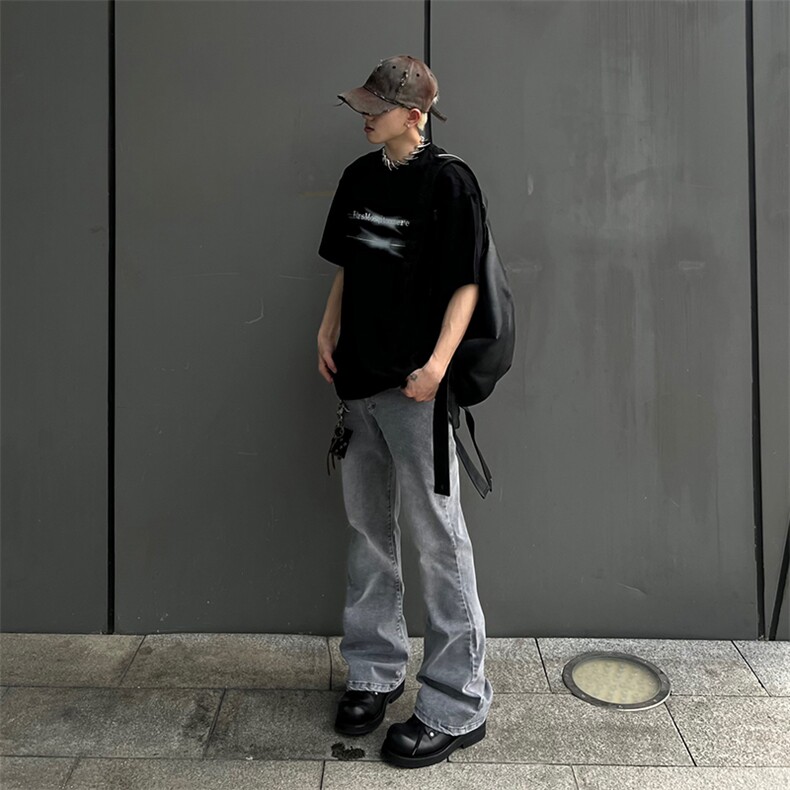 秋季新款外景美式宽松直筒牛仔裤男xz914-4-789特P45,男装牛仔裤,星座914-4