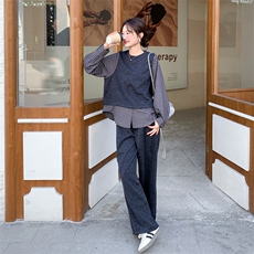 已出大货【26春新款】假两件套装2D001-6757-P175-K288，女装套装/套裙，2D001