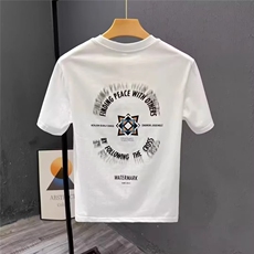 1506/QC42620/P26短袖t恤男潮牌夏季宽松潮流ins简约印花上衣，男装T恤，星座1506