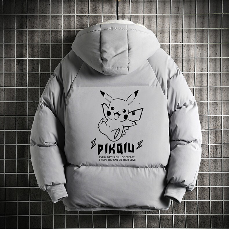 MY16078-P100加厚加绒连帽衣男大码服男面包服男网格挂拍,男装棉衣,电商A040A