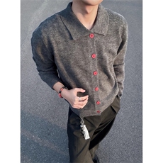 开衫毛衣男款秋冬季高级感老钱风针织衫美式复古外套MY5248，男装针织衫/毛衣，星座516A