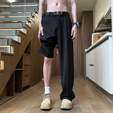 西裤男士夏季垂坠感直筒西装裤宽松阔腿休闲长裤Q818-P35，男装西裤，星座610（原A335）