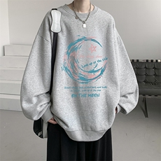 春季圆领卫衣男大码韩版宽松长袖外套S6341-P28，男装卫衣，电商A040