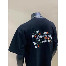 刺绣纯棉潮牌刺绣短袖ZX0154-P35，男装T恤，星座313A(原308A-2)