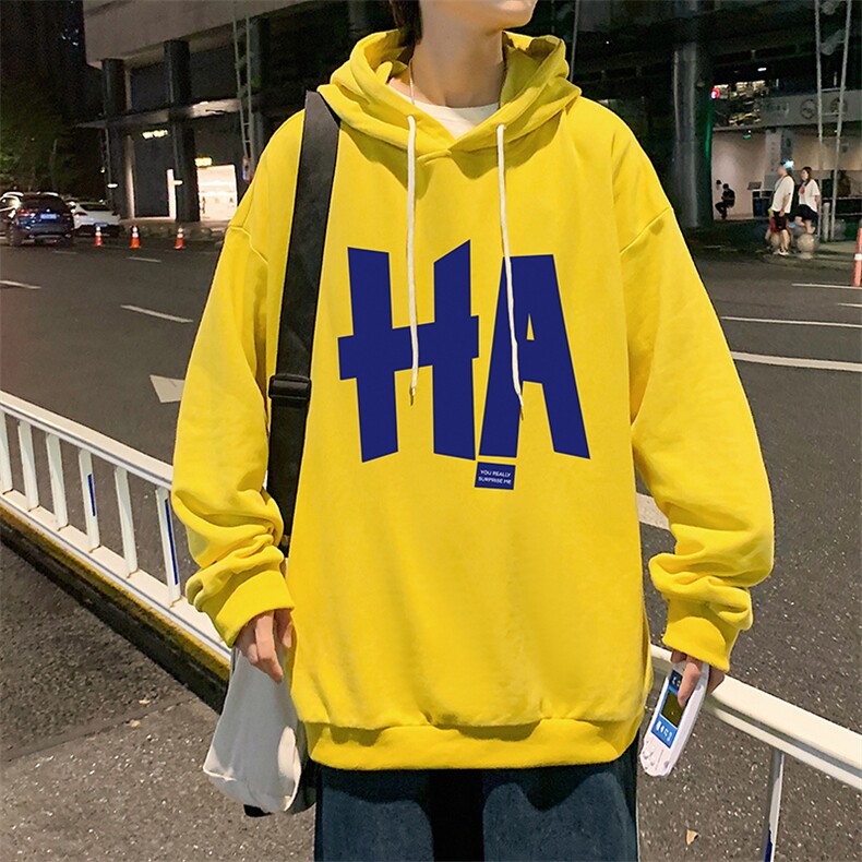 WY2258-P35纯棉连帽卫衣男大码运动帽衫宽松薄外套男,男装卫衣,电商A040