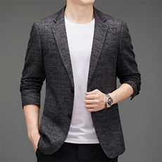 DJ8825钱塘2020-3商务休闲简约秋冬季新款中年男士西服P147，男装西服，钱塘207-3