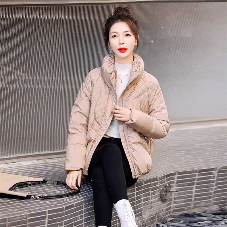 现货白鸭绒小众短款羽绒服女2023冬季新款时尚潮流加厚保暖羽绒服,女装羽绒服,依如秀(原杭风阁)