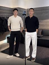 云感暖绒翻领毛衣polo亲肤内搭针织衫16801-P65，男装Polo衫，星座1012-1