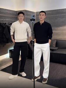 云感暖绒翻领毛衣polo亲肤内搭针织衫  16801-P65图片