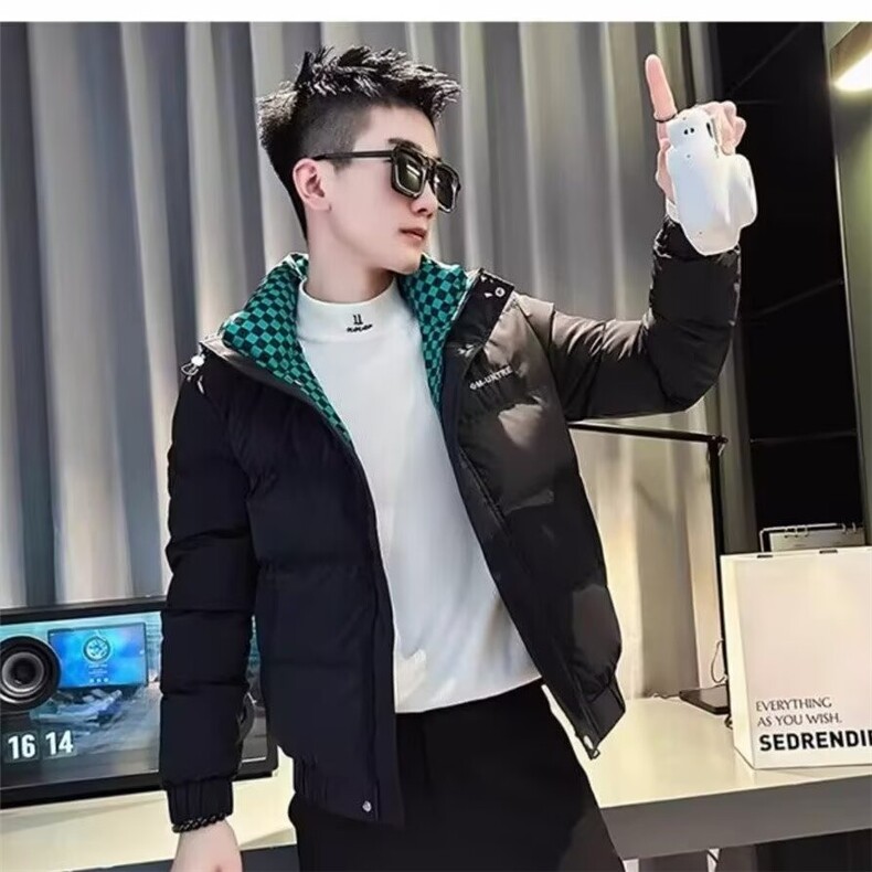 棉服男款冬季新款连帽棉衣棉袄保暖面包服外套夹棉夹克,男装夹克,星座1013