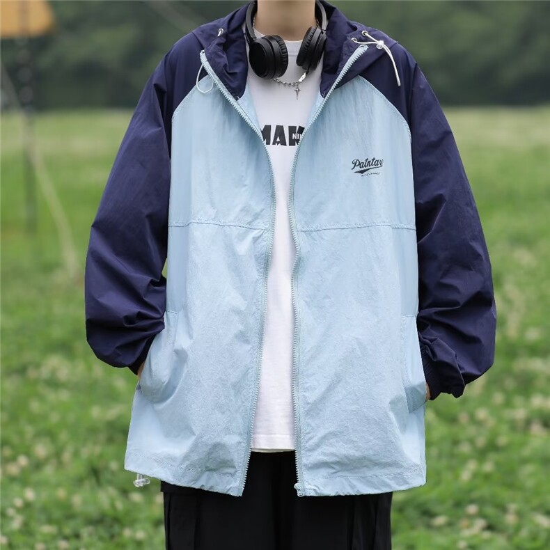 男士夏季防晒衣服男生2023新款潮牌夹克外套男F09250-P43,男装夹克,星座308B-2