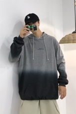 W191-特P50春秋纯棉吊染渐变休闲印花卫衣，男装卫衣，星座703