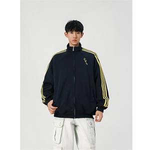 卫衣开衫男女立领外套春秋新款宽松百搭上衣XZ102B-1W2571P65图片