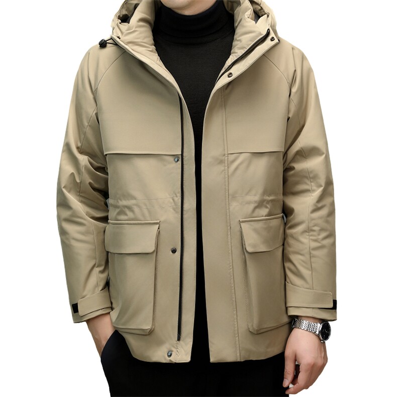 男装羽绒服YR8805新品主推90绒子品牌热销实体品三防面料腰部抽绳,男装羽绒服,钱塘207-1
