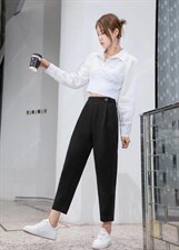 秋季卫裤两粒扣，女装休闲裤，LC裤子