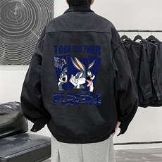 牛仔夹克男大码牛仔外套男茄克NJ77234-P60，男装夹克，电商A040