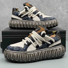 X4936-p355春季新款时尚潮鞋拼接休闲男鞋厚底板鞋男，男鞋休闲鞋，星座1407-3