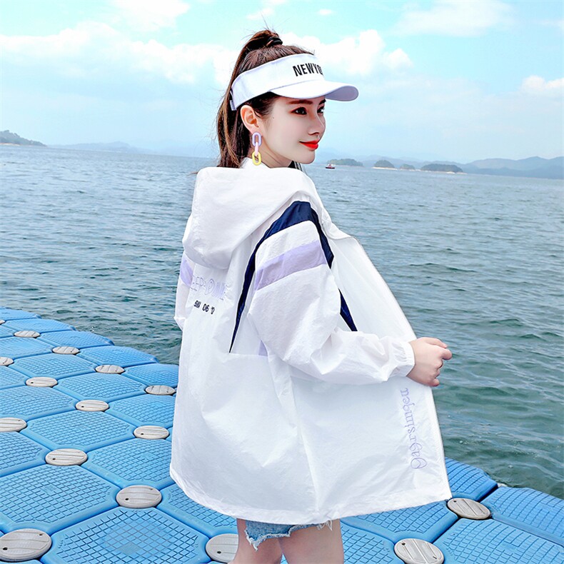 防晒衣女夏季薄款2022新款夏罩衫外套防紫外线薄衫大码开衫防晒服,女装防晒衣,浙宝281