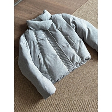 网图新款夹克高领棉服软糯32支纯棉充棉外套领口带磁吸YY2528-P95，男装夹克，电商C216