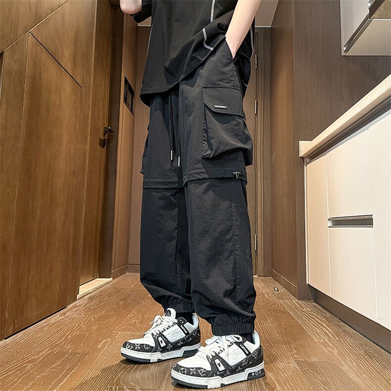 2024春夏衔接内景大码可拆卸两节速干裤M-5XHK24175-P55,男装休闲裤,电商A022