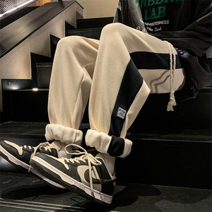 欧棉绒雪尼尔加绒休闲裤港风束脚长裤XZ102A-2-K2216-P60图片