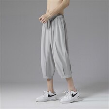 2021男夏季潮流垂感薄款运动七分休闲裤2077-特批20，男装休闲裤，星座718-1