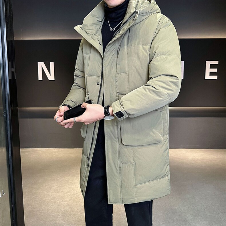标50极寒厚款中长款羽绒服男2025新款连帽外套B240-YR8173-P265,男装羽绒服,电商B240