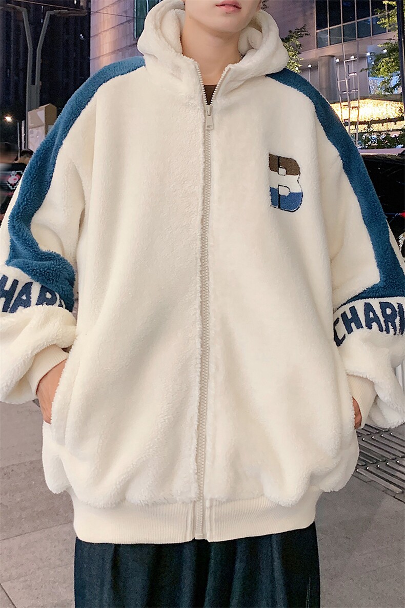 冬装加绒加厚棉衣毛巾绣羊羔绒休闲连帽外套男女919-P110控价158,男装棉衣,电商A441-1