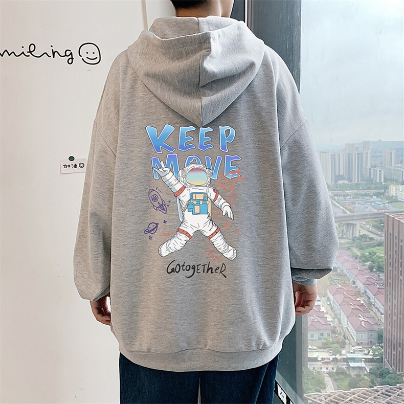 KS21175-P38 加绒-P43 连帽开衫卫衣男运动外套大码班服图片