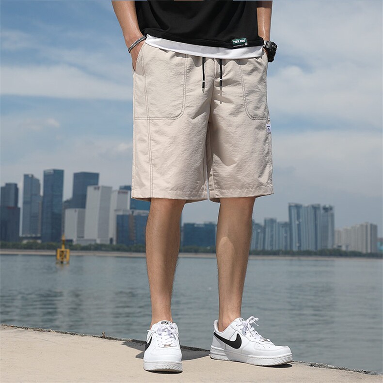 夏季新款短裤男宽松潮流港风百搭休闲五分裤运动短裤325-P20控48,男装休闲裤,星座717