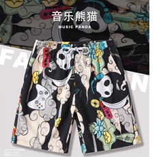 夏季速干情侣装泳裤男温泉宽松大码海边度假沙滩裤DK888P20控38，男装休闲裤，电商A089-1