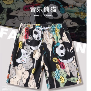 夏季速干情侣装泳裤男温泉宽松大码海边度假沙滩裤DK888 P20 控38图片