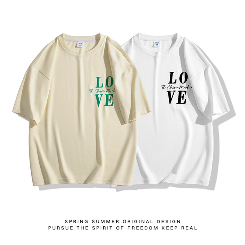 短袖男日系白底t恤夏季休闲百搭刺绣圆领T恤男上衣TC3131-P25控45,男装T恤,星座717