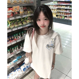 万针全刺绣解构设计260克重磅双纱纯棉高品质美式高街短袖T恤特35图片