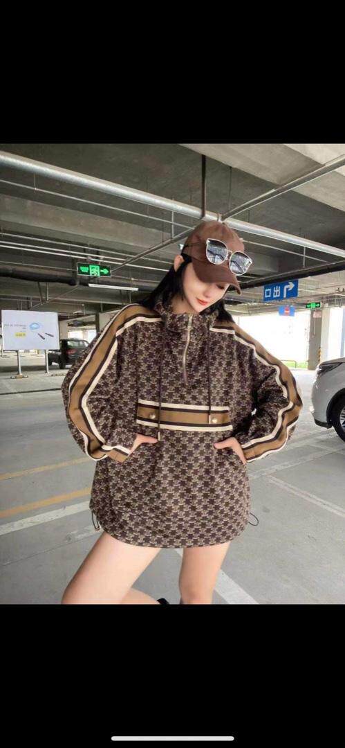 爱美欧［现货］老花织带卫衣，女装卫衣/绒衫，爱美欧