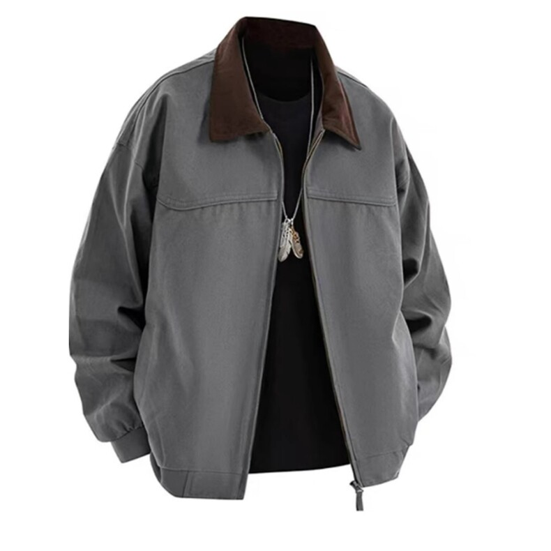 美式翻领工装夹克男女秋冬情侣装休闲宽松棒球服外套潮W6875-P64,男装夹克,星座412-3