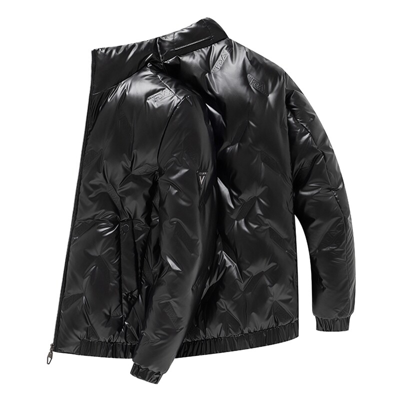 2023冬季新款羽绒服男保暖外套80白鸭绒纯色休闲立领AJY9806-P180,男装羽绒服,电商B212（原钱塘6029）