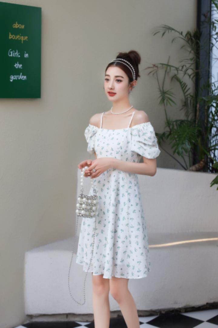 （现货）新款小碎花连衣裙，女装连衣裙，雅诗