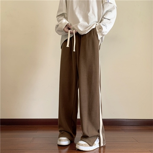 2025春季新款 宽松直筒大码开衩卫裤运动裤休闲裤 A017 K602 P55图片