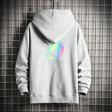 KS21138-P38连帽开衫卫衣男运动外套大码班服网格挂拍，男装卫衣，电商A040A