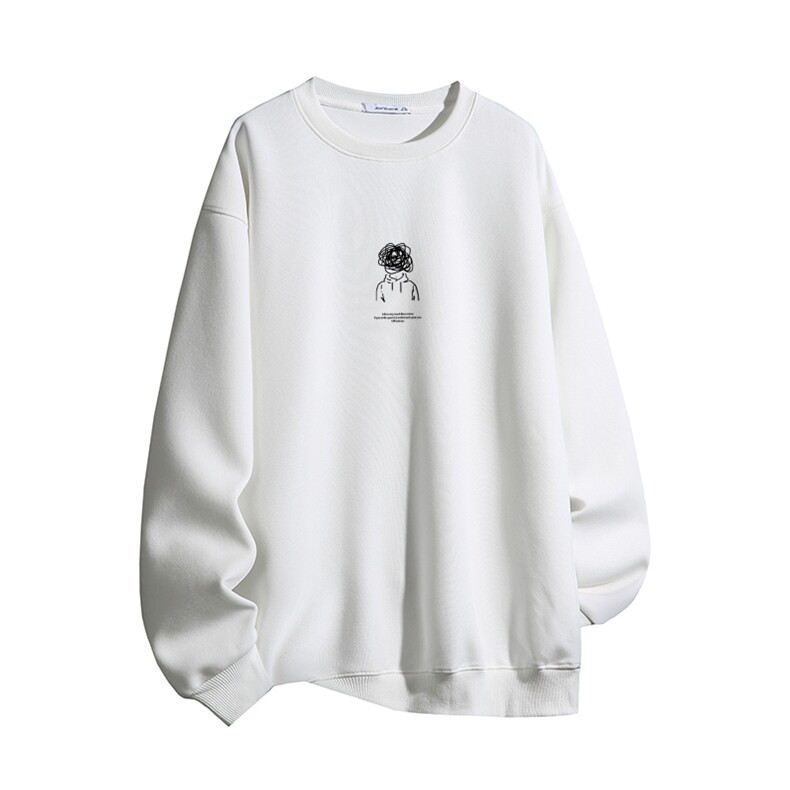 得物供货、复合重磅420克现货圆领卫衣宽松HD019-1-HMY349-P35，男装卫衣，电商019-1