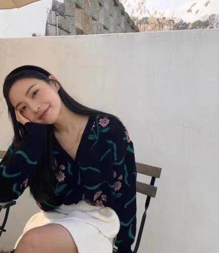 现货韩时尚花毛衣无敌柔软的浣熊毛，女装针织衫/毛衣，Before