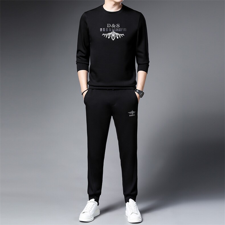 SA9829-2钱塘2020-2中青年男士冬季厚款时尚休闲帅气卫衣P152,男装休闲套装,钱塘207-2