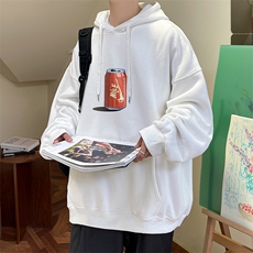 秋冬季连帽卫衣可乐印花情侣六色大码外套A071-W558-P45，男装卫衣，电商A071